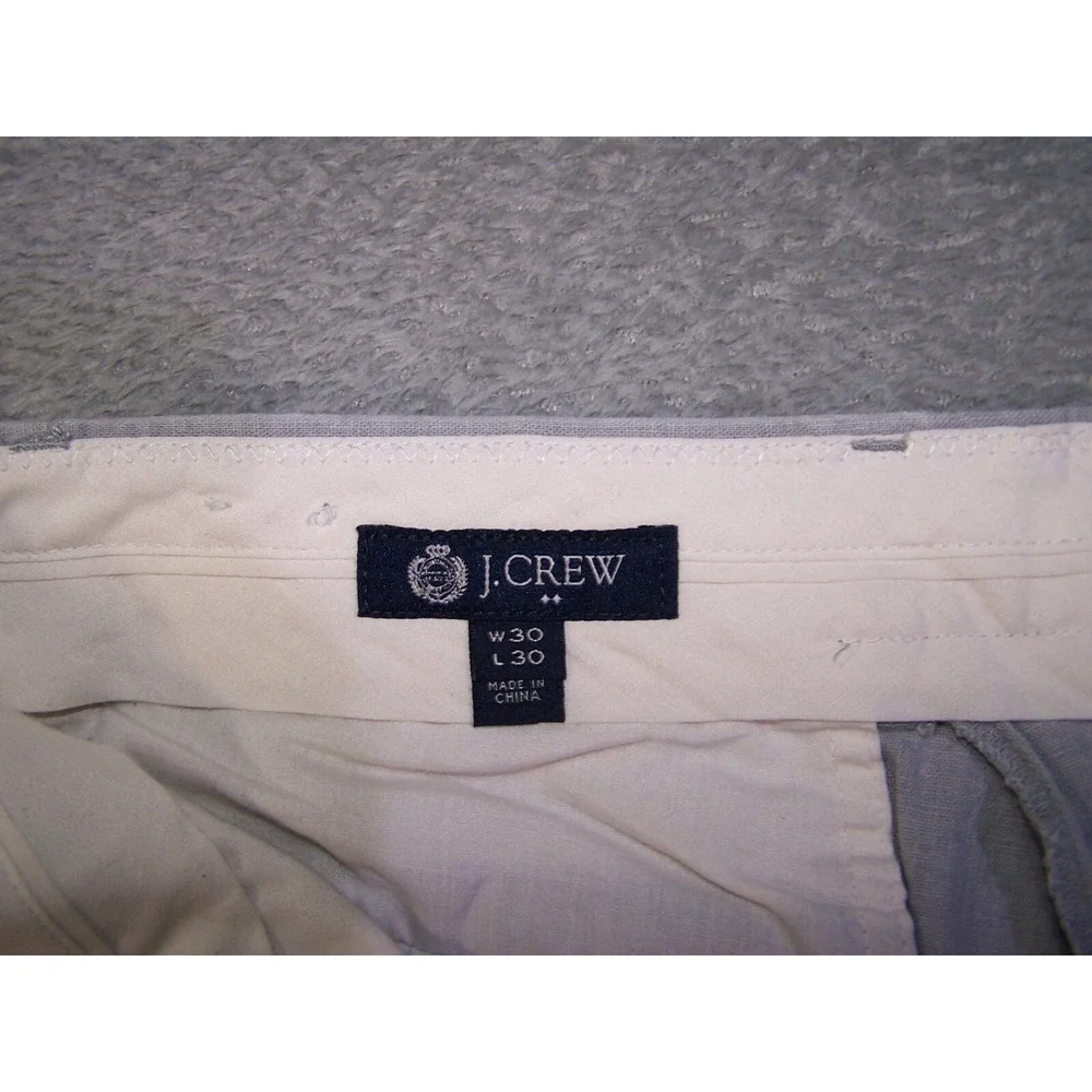 J Crew Pants Men's 31X29 (Tag‎ 30x30) Flat Front Straight Leg POCKET WEAR